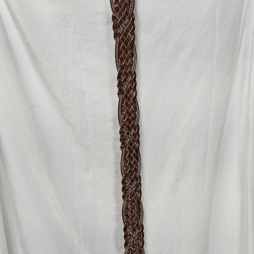 Brown weaved belt
